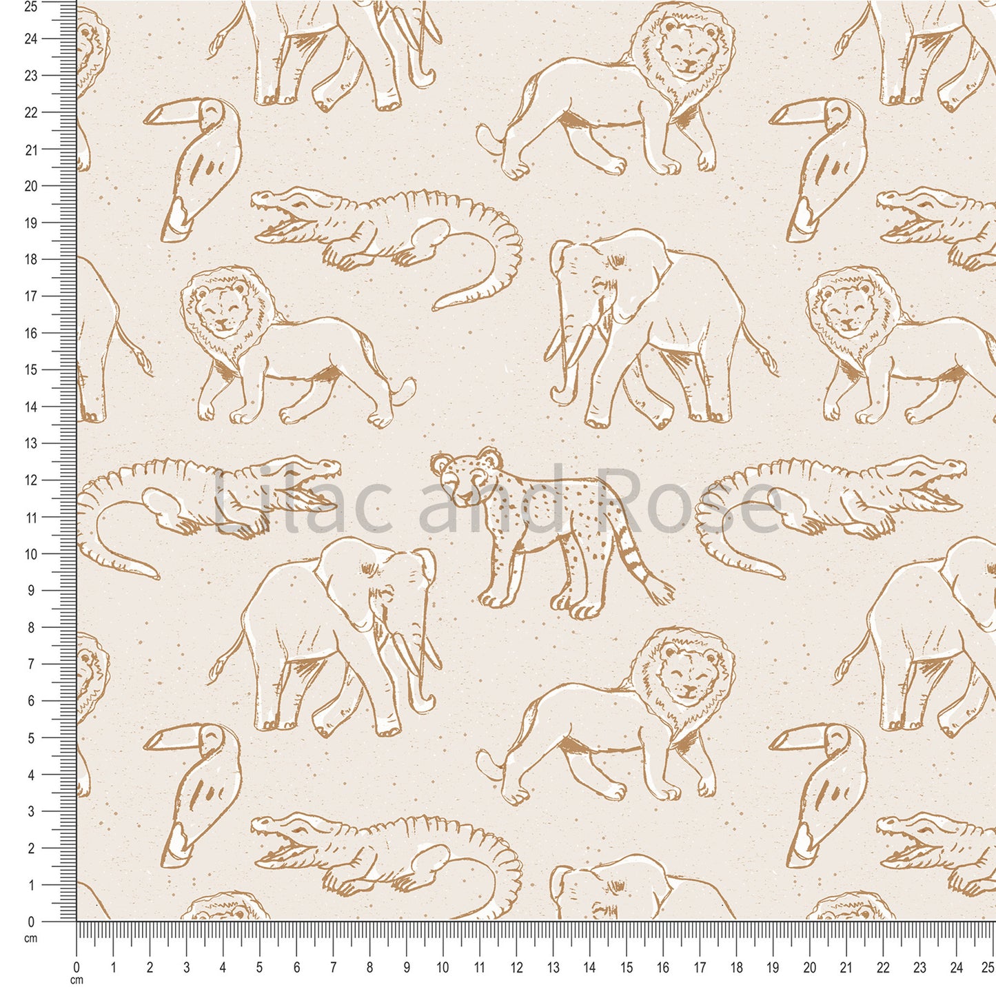 PRE-ORDER - Jungle Animals in Beige