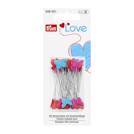 Prym Love Plastic Headed Pins - 50 Pack