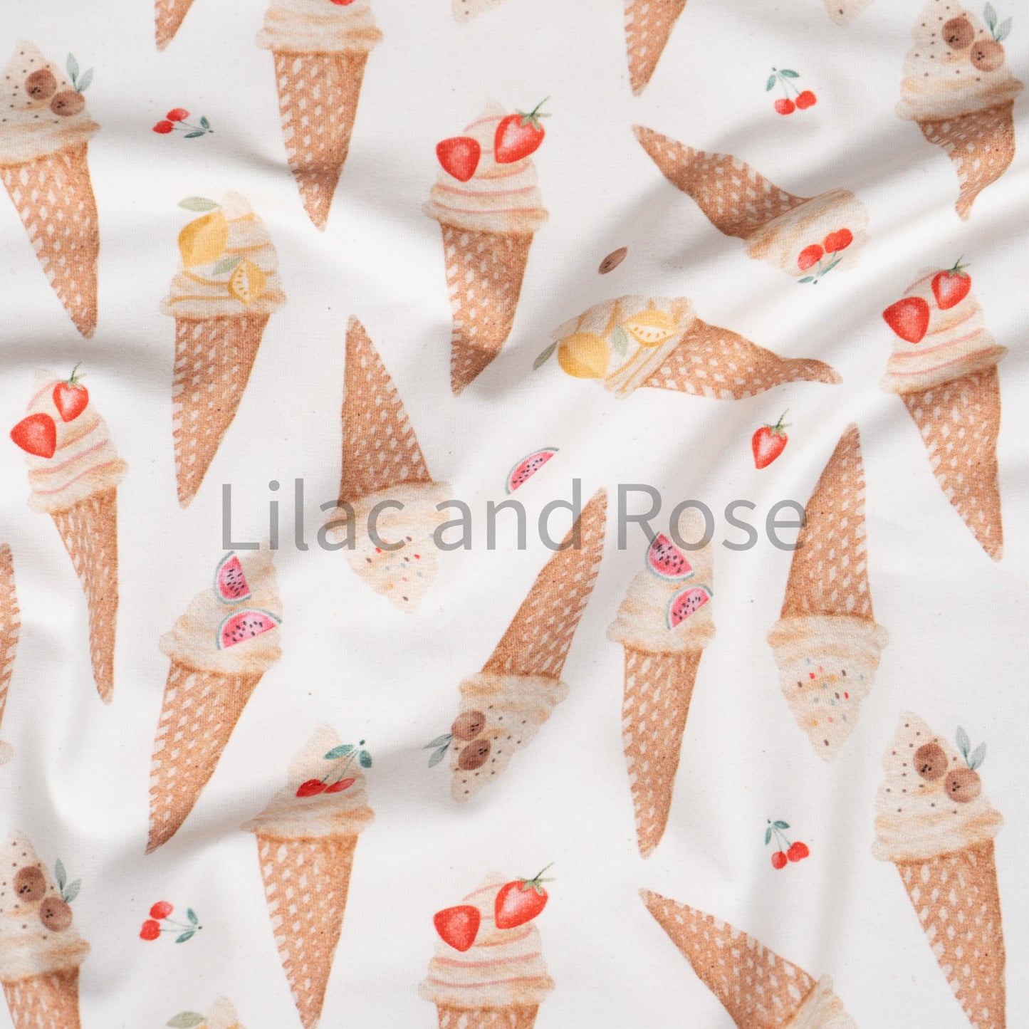 Cotton Jersey - Ice Creams in Twist