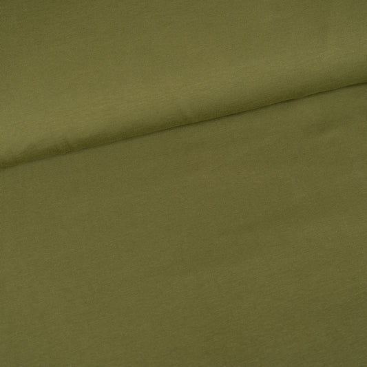 Plain Cotton Jersey - Army Green