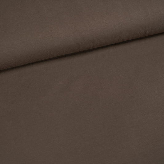 Plain Cotton Jersey - Dark Brown