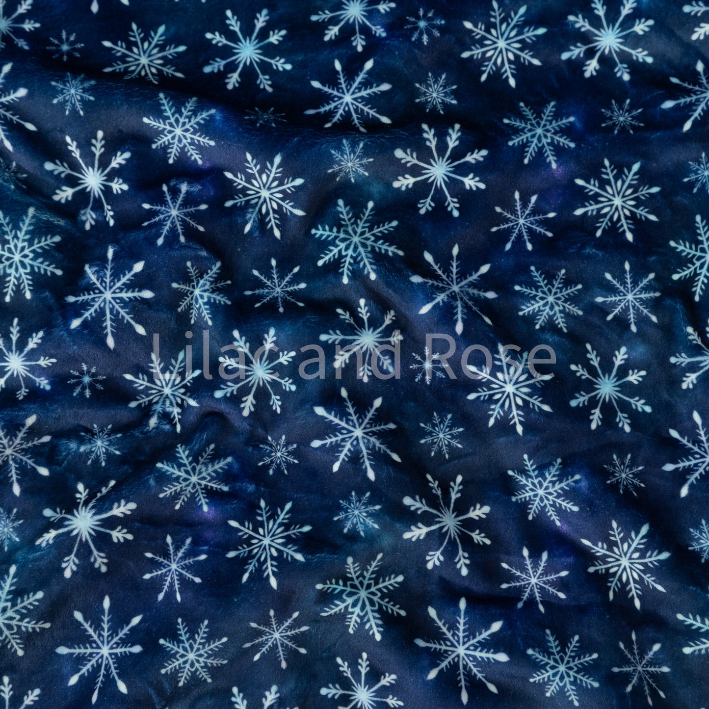 Squish - Navy Snowflakes