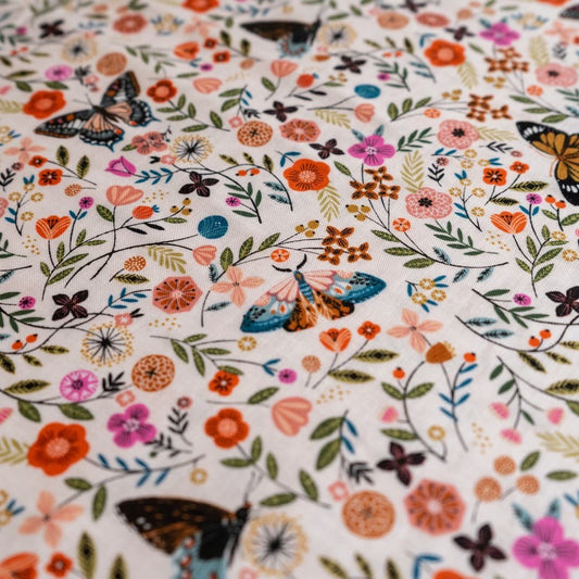 100% Cotton - Butterfly Floral by Dashwood Studios