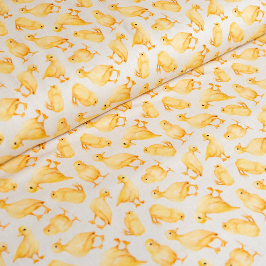 Remnant 75cm - Cotton Jersey - Ducklings