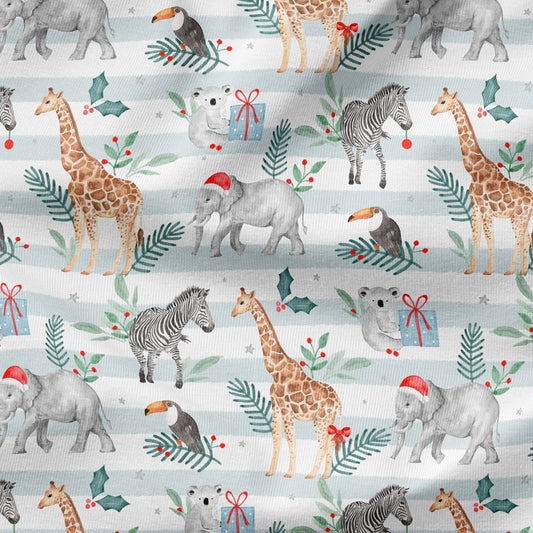 PRE-ORDER - Christmas Safari in Mint Stripes (Exclusive)