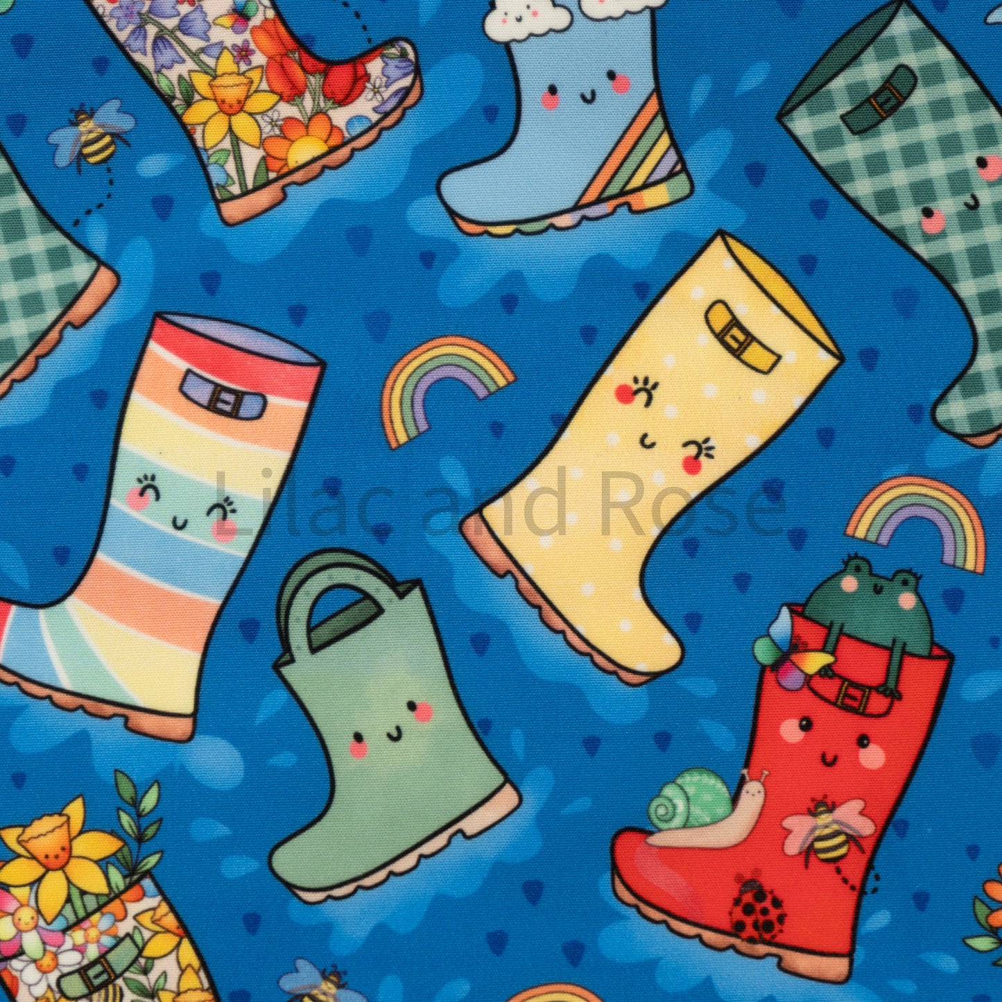 Softshell - Wellies in Bright Blue (Exclusive)