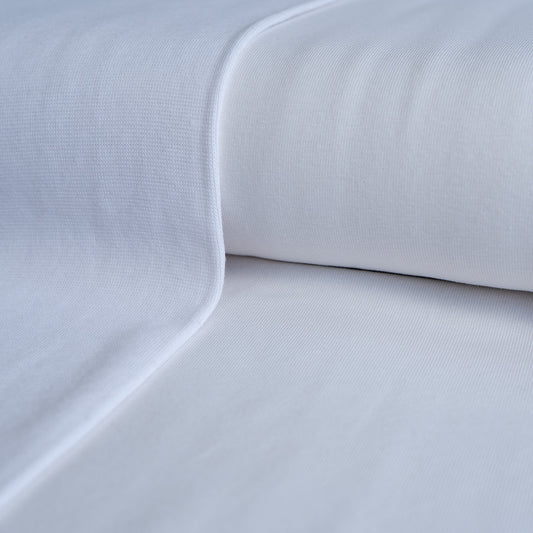 Remnant 84cm - Plain Cotton Jersey - White