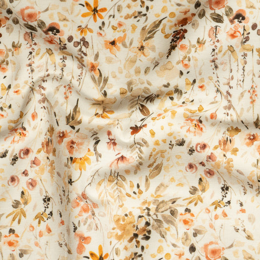 Remnant 80cm - Cotton Jersey - Ditsy Fall Floral