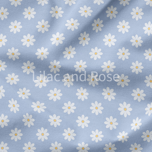 PRE-ORDER - Powder Blue Ditsy Floral