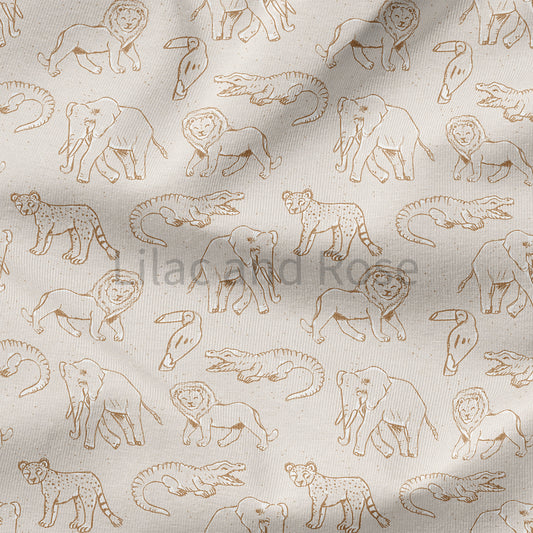 PRE-ORDER - Jungle Animals in Beige