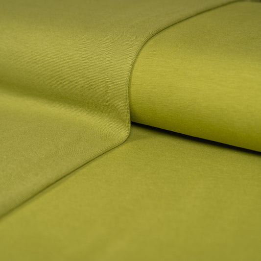 Plain Cotton Jersey - Khaki Green