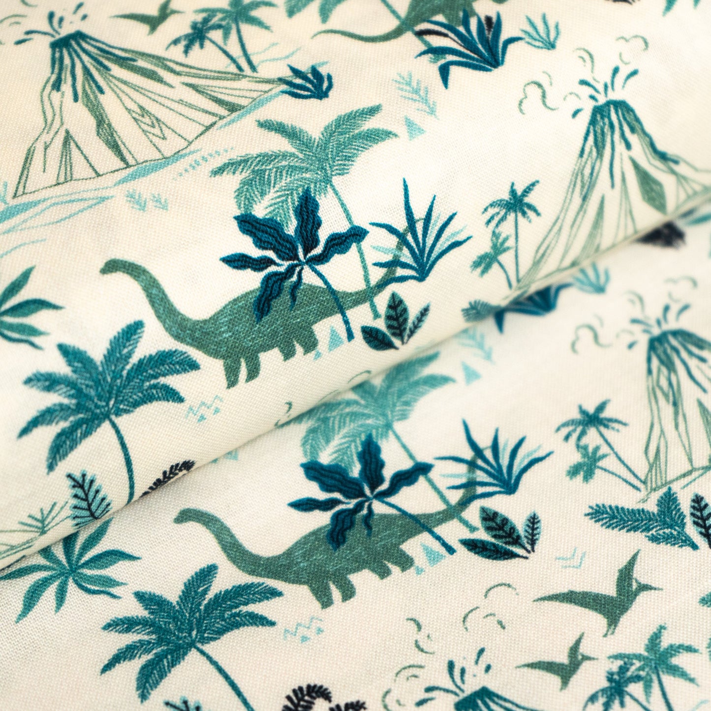 100% Cotton - Dinosaurs on Ecru by Dashwood Studios