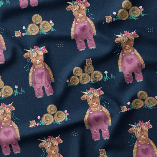 PRE-ORDER - Highland Cows in Pink