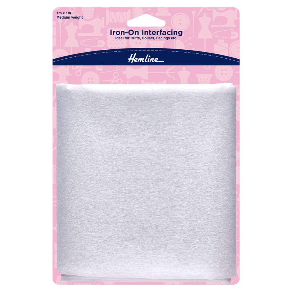 Hemline Iron-On Interfacing 1m x 1m Medium Weight