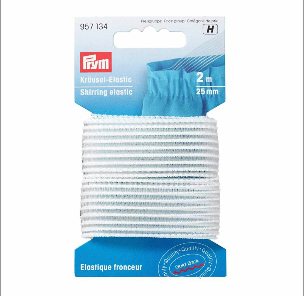 Prym Shirring Elastic Tape - 25mm x 2m