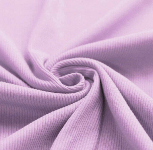 Fine Rib Knit Jersey - Lilac