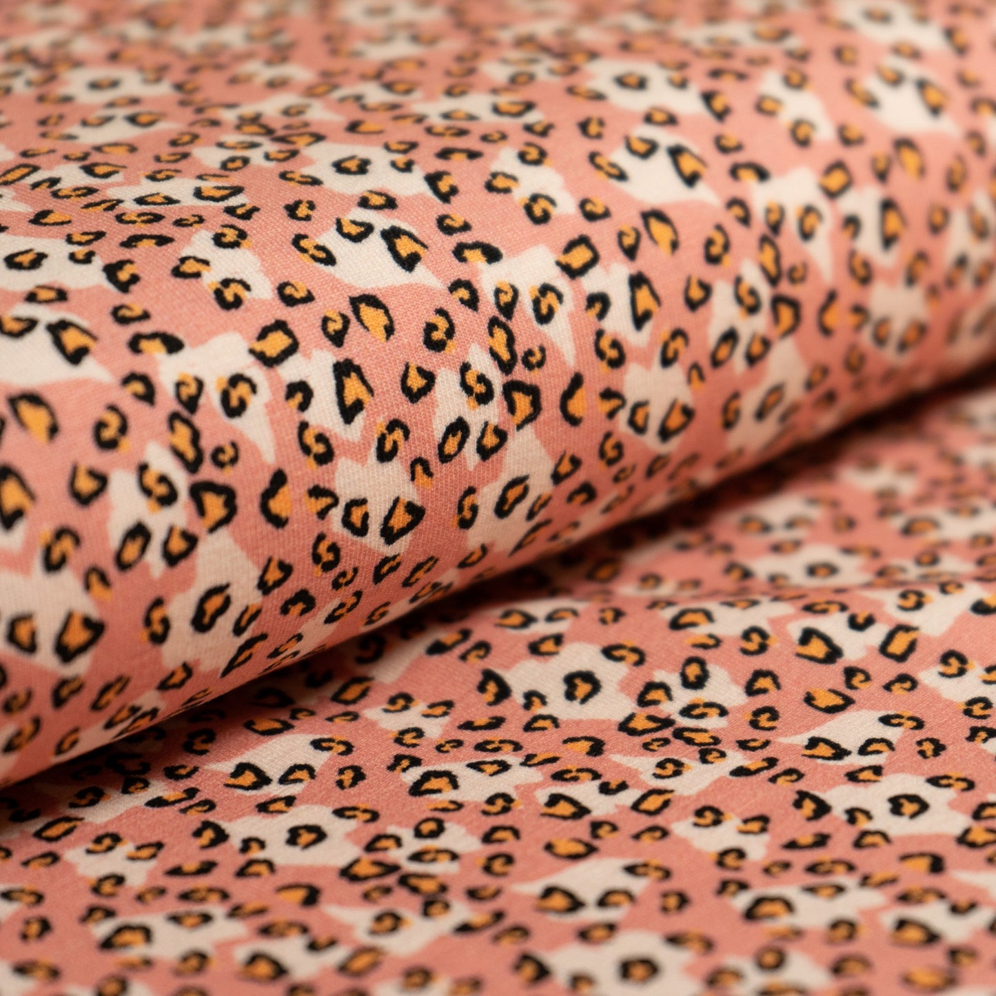 Cotton Jersey - Pink Leopard Print