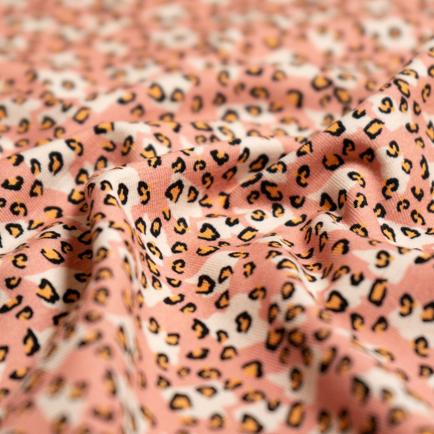 Cotton Jersey - Pink Leopard Print