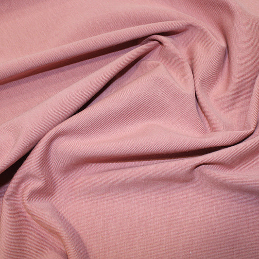 Plain Organic Cotton Jersey - Blush Pink