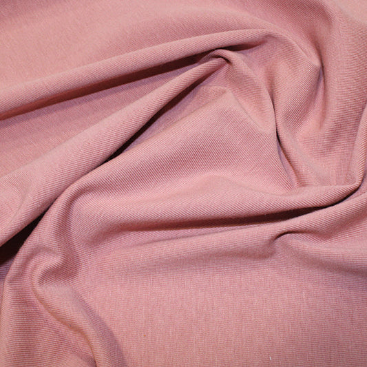 Remnant 86cm - Plain Organic Cotton Jersey - Blush Pink