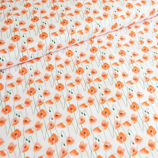 100% Cotton - Poppies