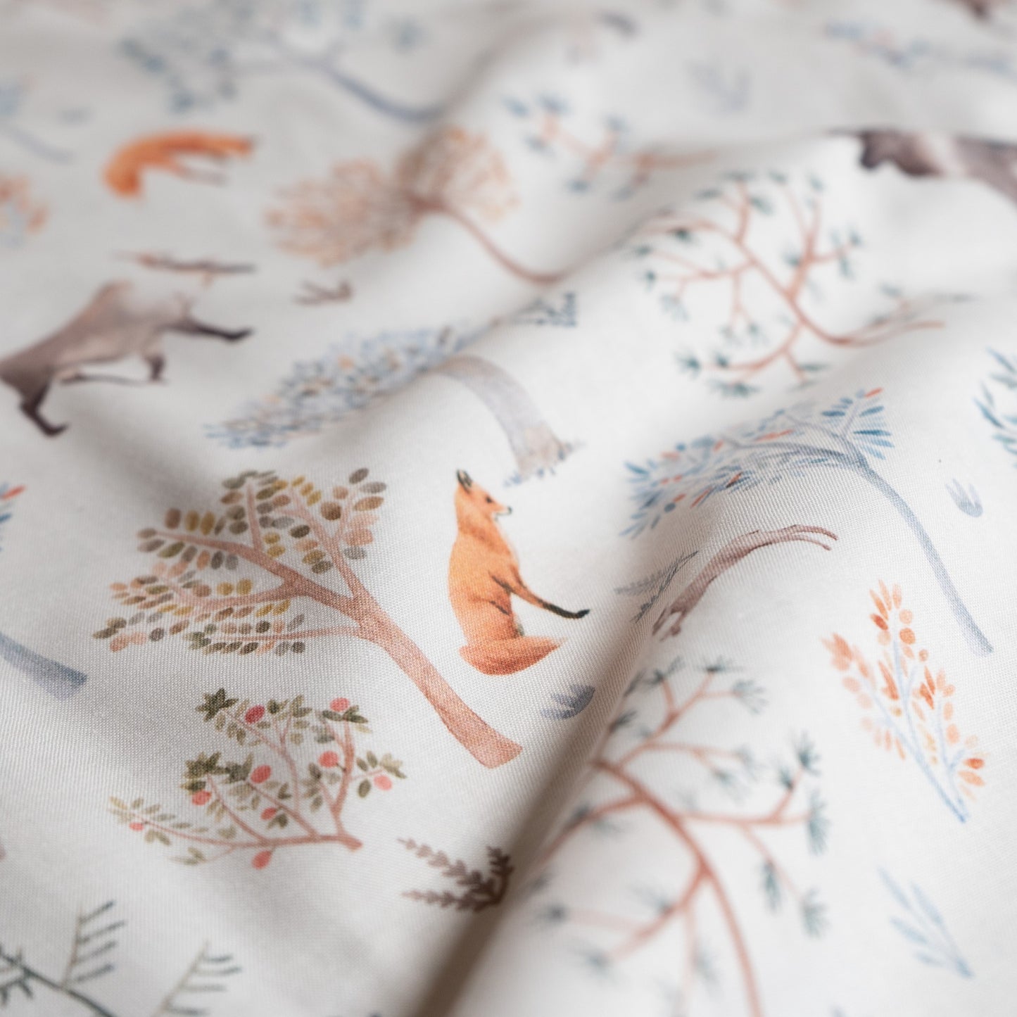 100% Cotton - Winter Woodland