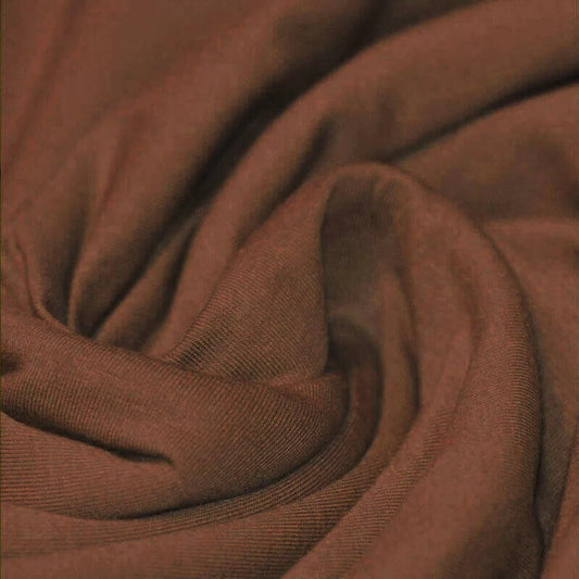 Plain Cotton Jersey 240gsm - Brown