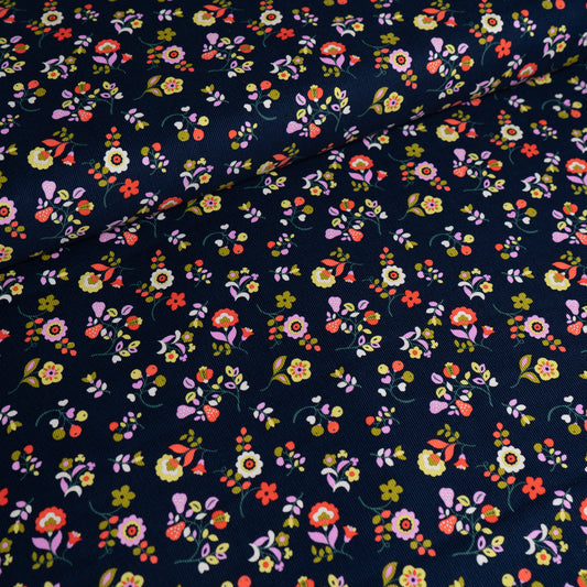 21 Wale Needlecord - Dashwood Studios Kaleidoscope Floral