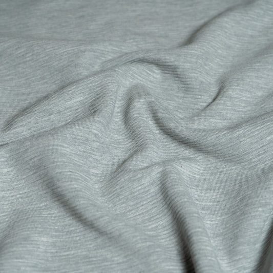 Ribbed Jersey - Grey Melange