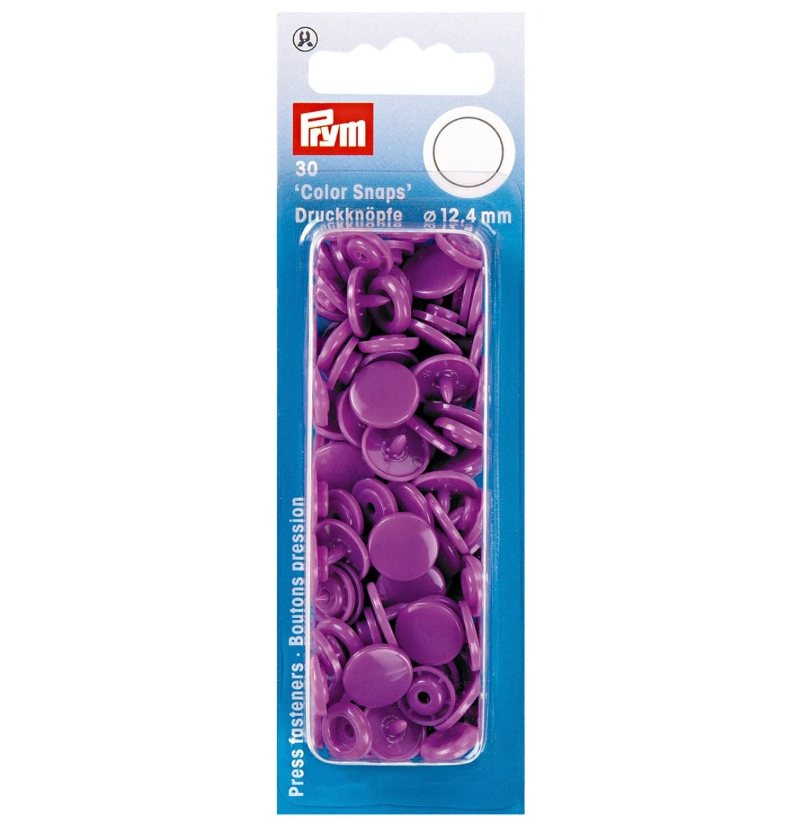 Prym Colour Snaps 12.4mm Diameter -30 Pack