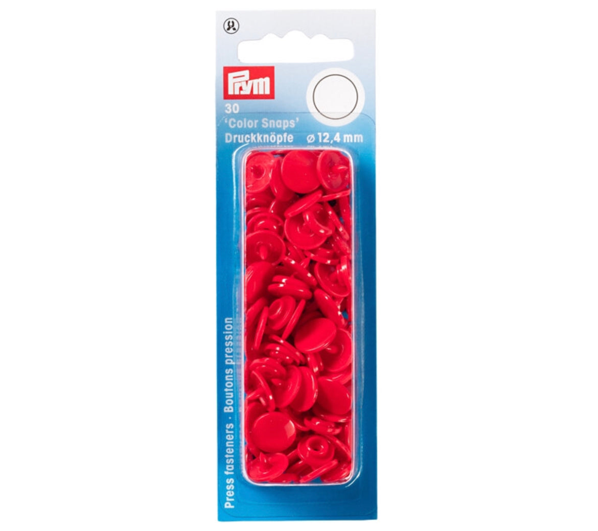 Prym Colour Snaps 12.4mm Diameter -30 Pack